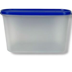 Tupperware Modular Mates SUPER Oval 3 Blue Seal Storage Container 2401 2402 Nice